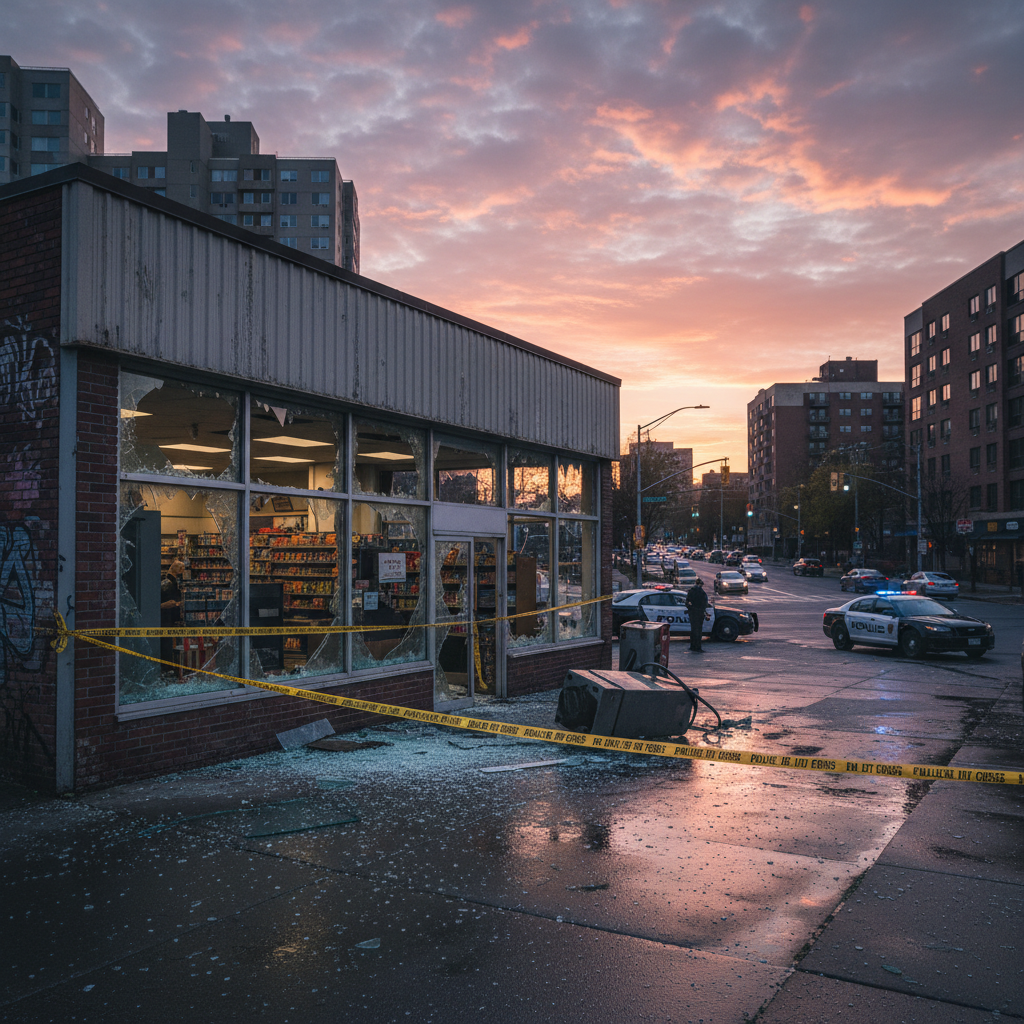 ATM Theft Strikes River North Gas Station in Early Morning Heist